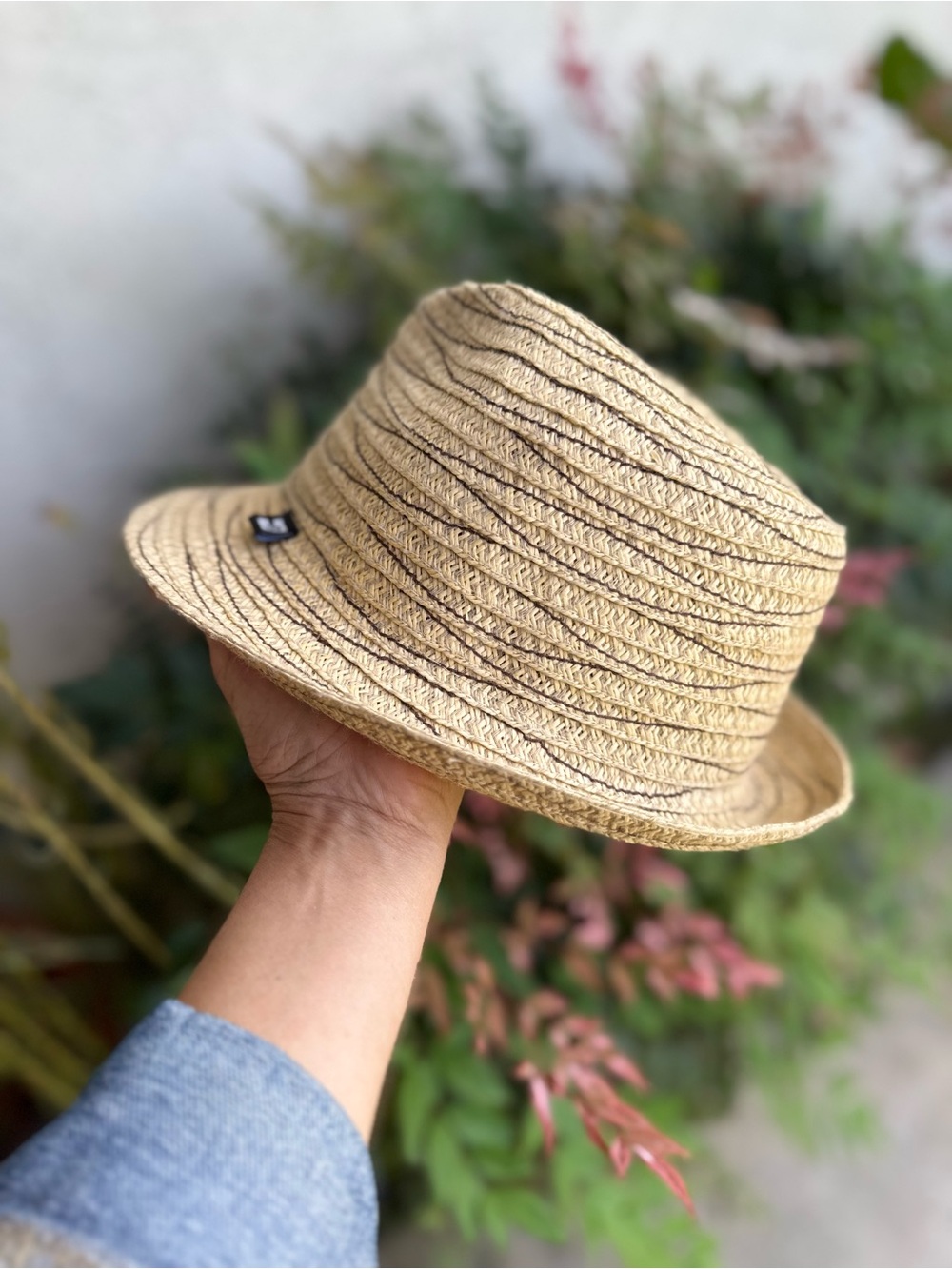 Block Headwear Men Beige Straw Fedora Hat S/M